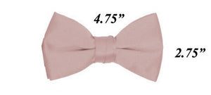 Modern Solid Bow Ties - Pearl Pink