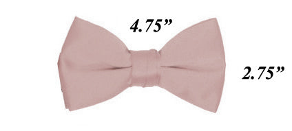 Modern Solid Bow Ties - Pearl Pink