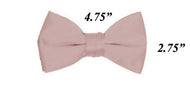 Modern Solid Bow Ties - Pearl Pink