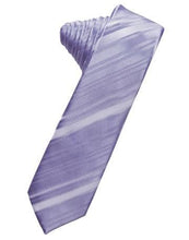 Load image into Gallery viewer, Bamboo Striped Satin Skinny Necktie

