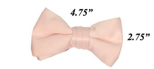 Modern Solid Bow Ties - Pink