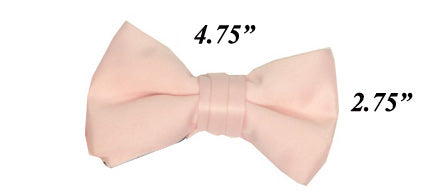 Modern Solid Bow Ties - Pink