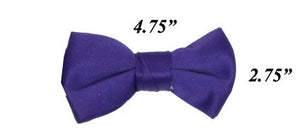 Modern Solid Bow Ties - Purple
