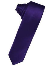 Load image into Gallery viewer, Platinum Luxury Satin Skinny Necktie

