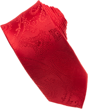 Load image into Gallery viewer, Burgundy Paisley Tone on Tone Necktie
