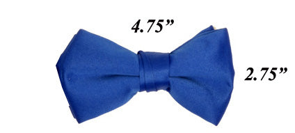 Modern Solid Bow Ties - Royal