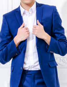 Royal Blue Slim Fit 2 Pc Suit