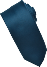 Load image into Gallery viewer, Black Plain Satin Necktie
