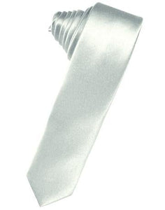 Black Luxury Satin Skinny Necktie
