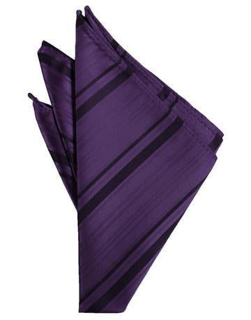 Lapis Striped Satin Pocket Square Lapis Striped Satin Pocket Square