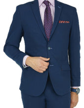 Load image into Gallery viewer, Navy Tailored Fit Suit
