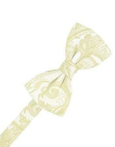 White Tapestry Bow Tie