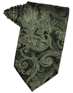 Fern Tapestry Satin Necktie