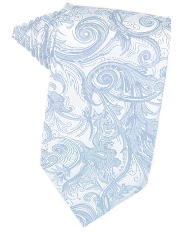 Light Blue Tapestry Satin Necktie