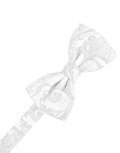 Load image into Gallery viewer, White Tapestry Bow Tie
