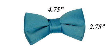 Modern Solid Bow Ties - Turquoise