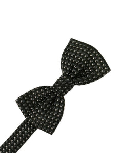 Wine Venetian Pin Dot Bow Tie