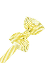 Load image into Gallery viewer, Lime Venetian Pin Dot Bow Tie
