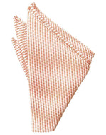 Coral Venetian Pin Dot Pocket Square