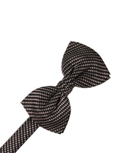 Wine Venetian Pin Dot Bow Tie