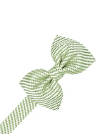 Mint Venetian Pin Dot Bow Tie