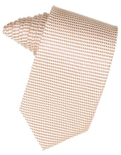 Load image into Gallery viewer, Champagne Venetian Pin Dot Necktie
