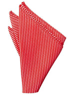 Red Venetian Pin Dot Pocket Square