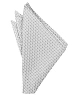 Silver Venetian Pin Dot Pocket Square