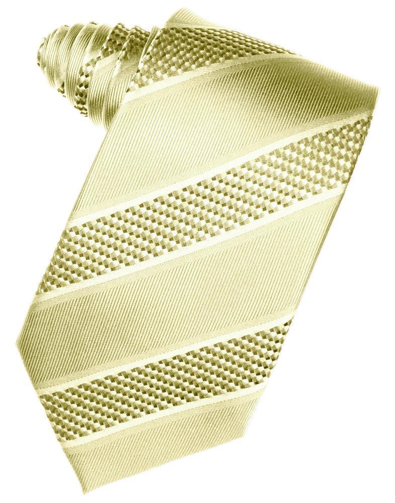 Buttercup Venetian Pin Dot Striped Necktie