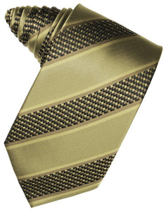 Red Venetian Pin Dot Striped Necktie