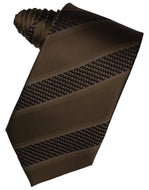 Chocolate Venetian Pin Dot Striped Necktie