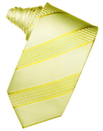 Lemon Venetian Pin Dot Striped Necktie