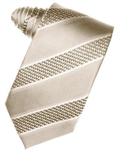 Load image into Gallery viewer, Red Venetian Pin Dot Striped Necktie
