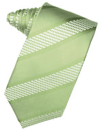 Mint Venetian Pin Dot Striped Necktie