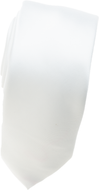 White Skinny Necktie