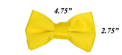 Modern Solid Bow Ties - Yellow