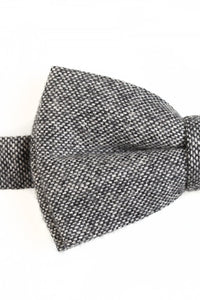 Black & White Tweed Bow Tie