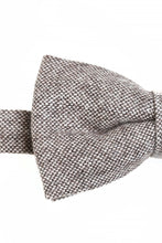 Load image into Gallery viewer, Charcoal Tweed Bow Tie
