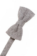 Brown Tweed Bow Tie