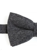 Load image into Gallery viewer, Charcoal Tweed Bow Tie
