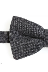 Black & White Tweed Bow Tie