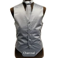Charcoal Mens Solid Vest