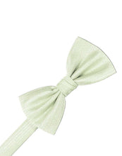 Load image into Gallery viewer, Pure White Herringbone Bow Tie
