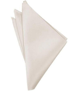 White Luxury Satin Pocket Square