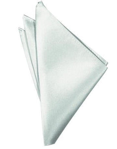 White Luxury Satin Pocket Square