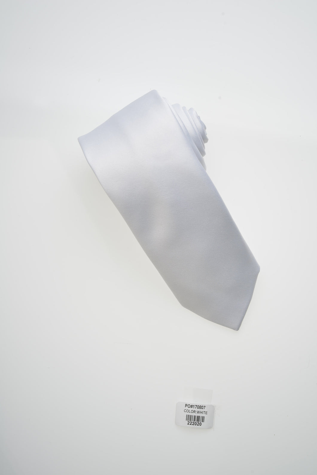 White Solid Modern Neckties