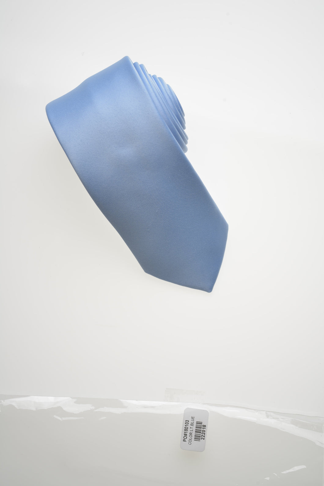L.T Blue Solid Modern Neckties