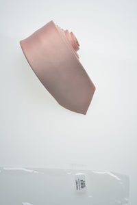 Peach Solid Modern Necktie