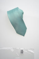 Aqua Solid Modern Necktie