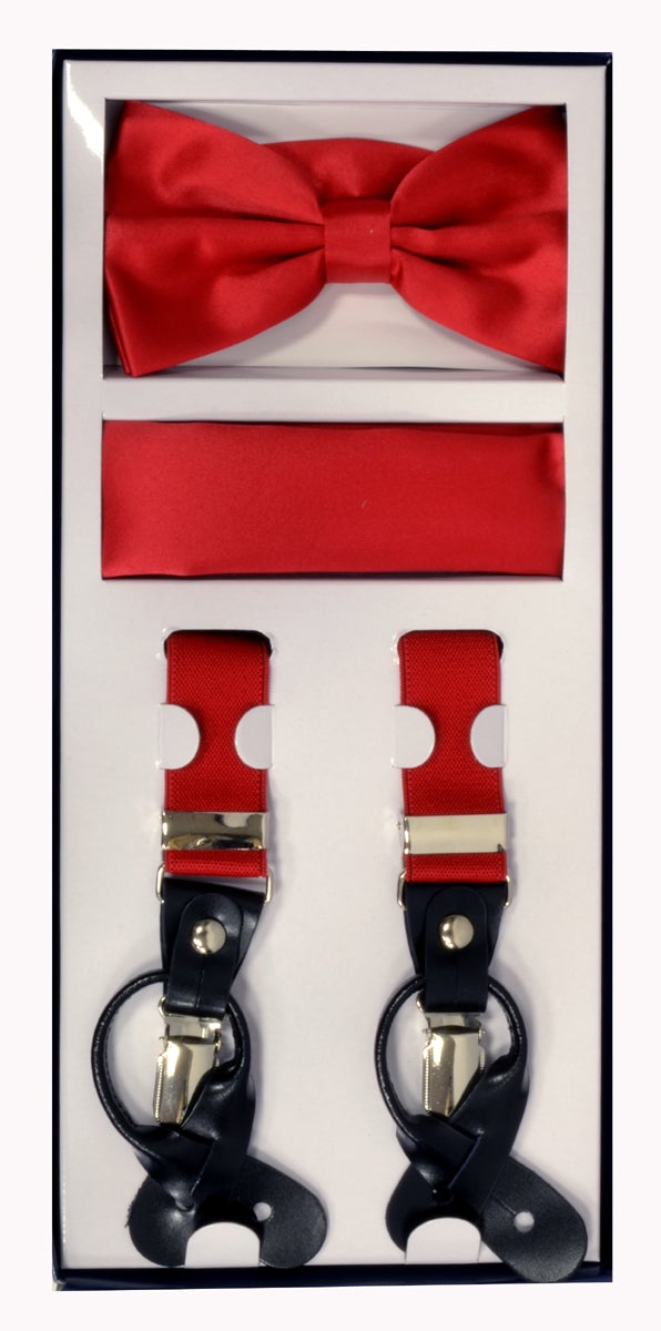 Suspender Set Red